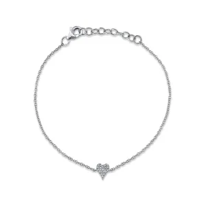 0.05CT DIAMOND PAVE HEART BRACELET SC55007633