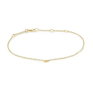 14k Itty Bitty Feather Bracelet