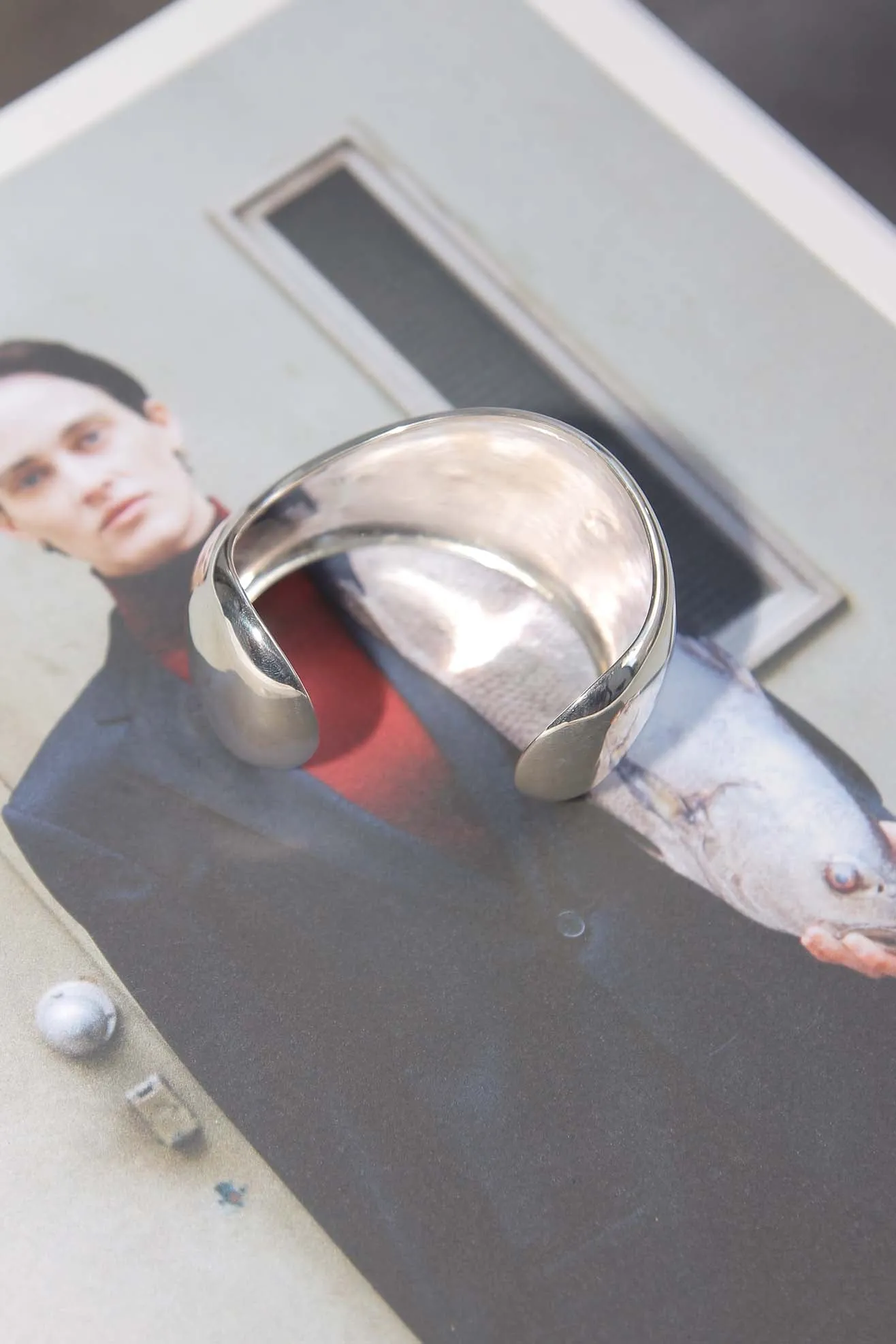 AGMES, Jean Cuff, Sterling Silver