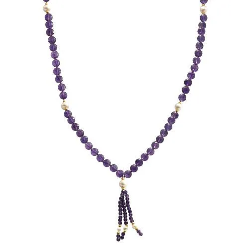 Amethyst and Pearl Mala