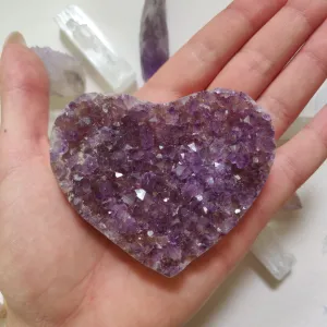 Amethyst Geode & Agate Heart (#26)