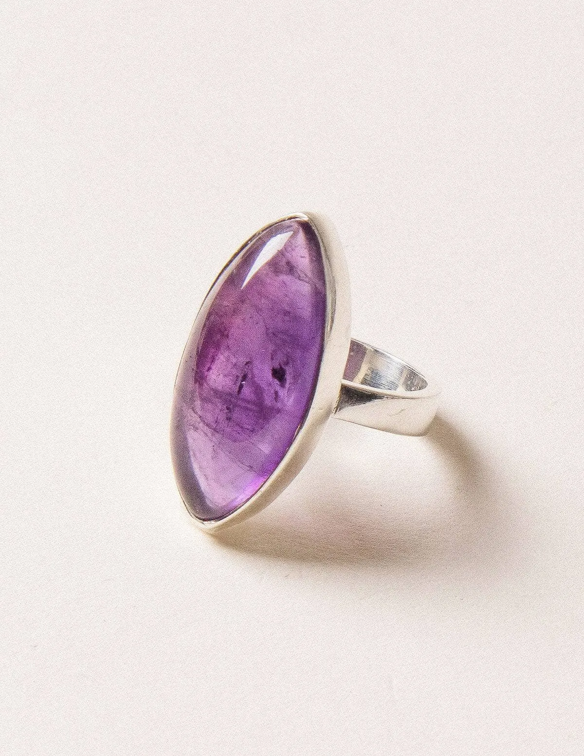 Amethyst Marquise Gemstone Ring - Size 5