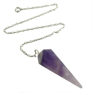 Amethyst Pendulum All the Answers Sterling Silver