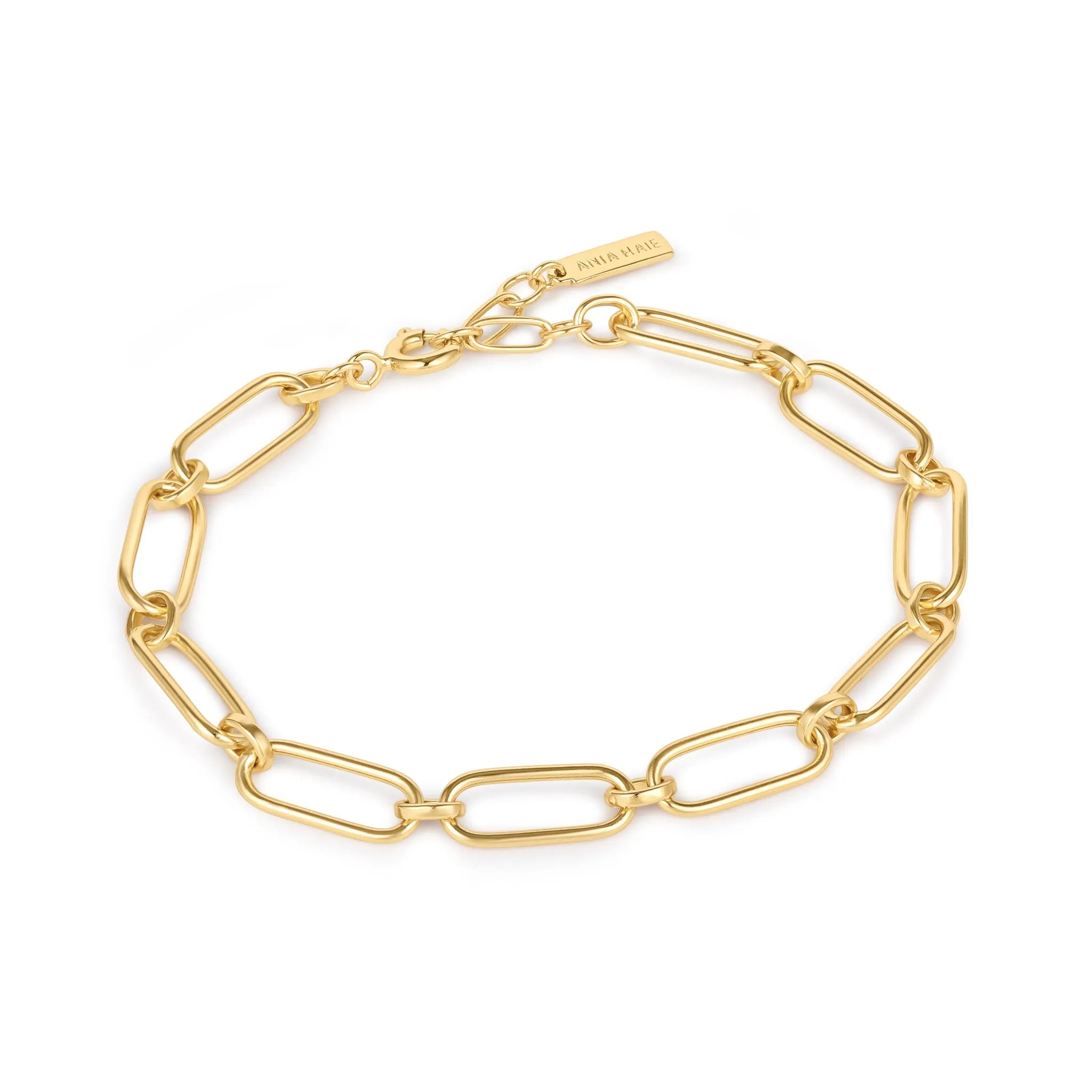 Ania Haie Yellow Gold Chunky Chain Link Bracelet