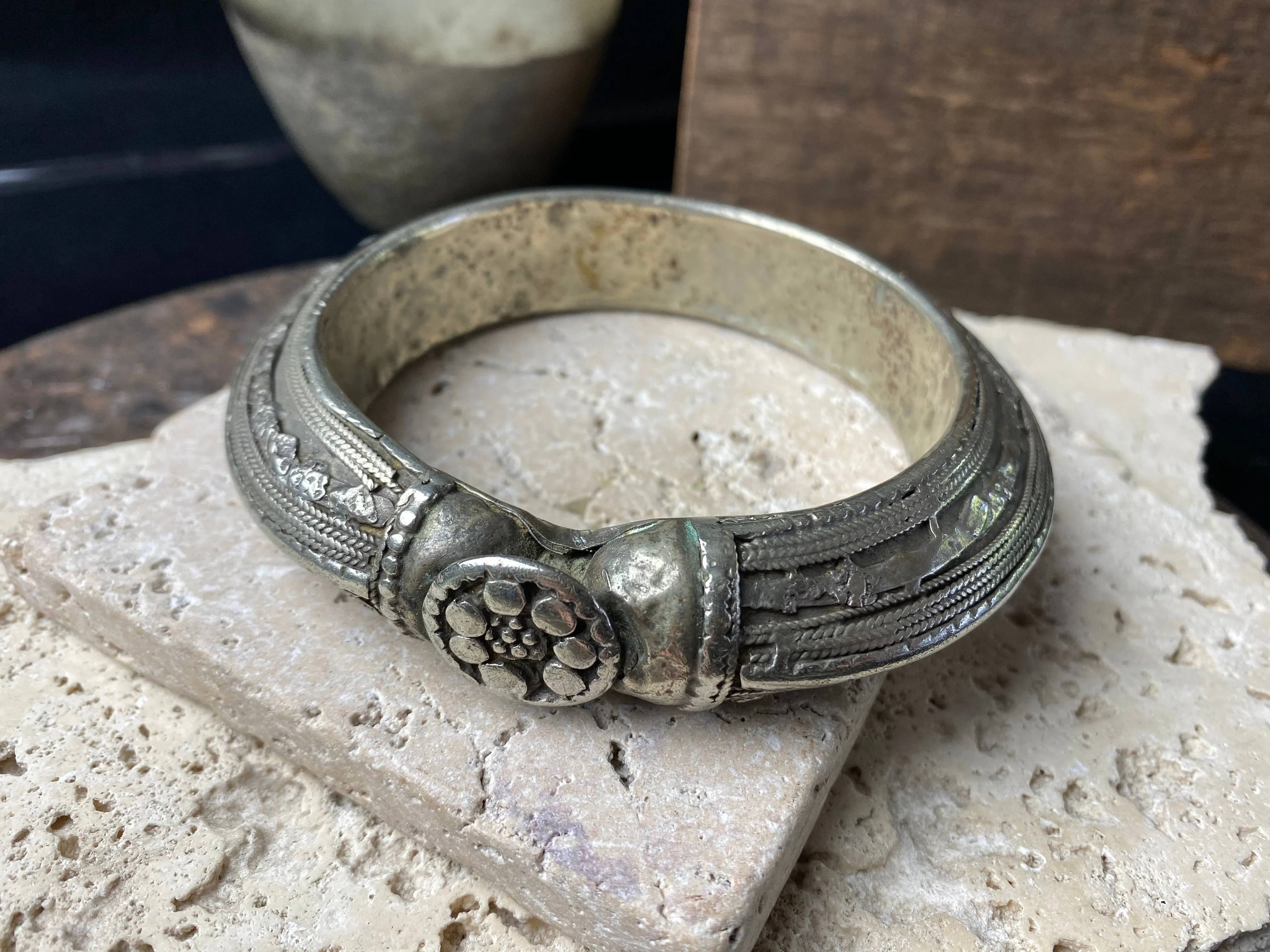 Antique Yemen Silver Bracelet