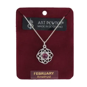 Art Pewter Pendant February