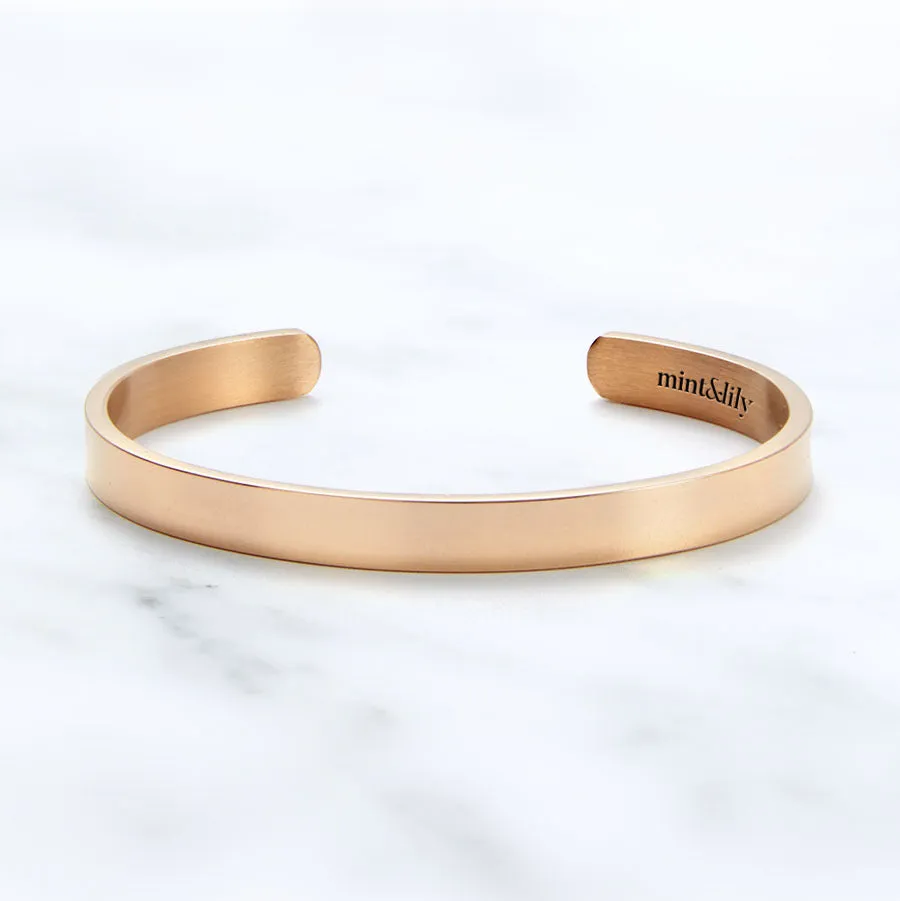 Believe in You Like I Do Personalizable Cuff Bracelet