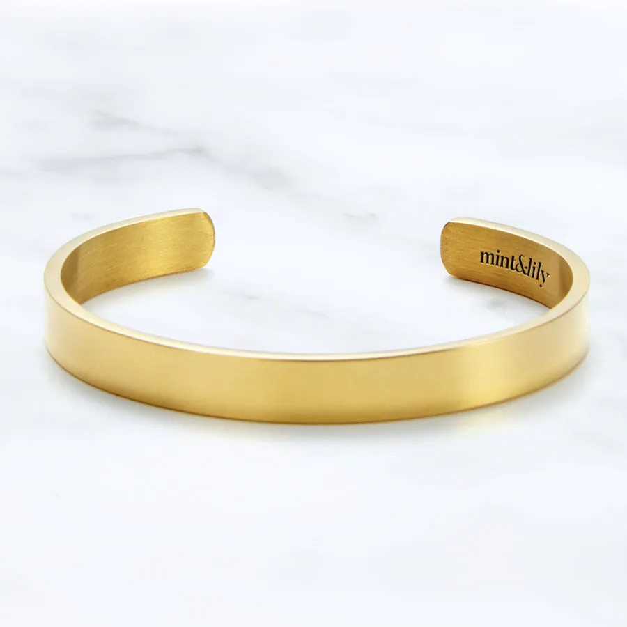 Believe in You Like I Do Personalizable Cuff Bracelet