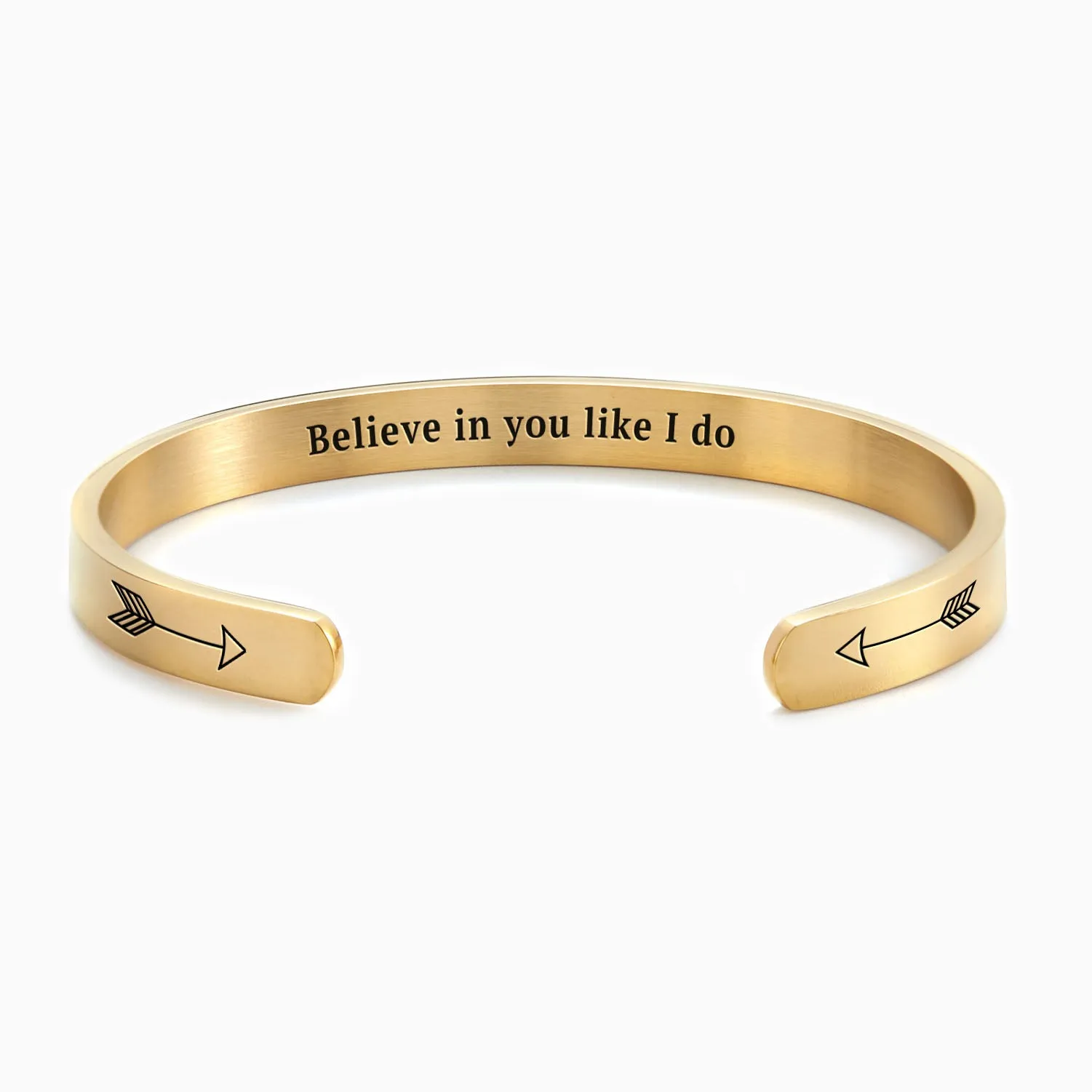 Believe in You Like I Do Personalizable Cuff Bracelet