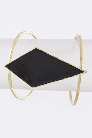 Black & Gold Simple Kite Cuff