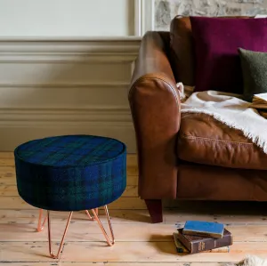 Black Watch Tartan Footstool