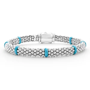 Blue Caviar Ceramic Station Caviar Bracelet | 6mm