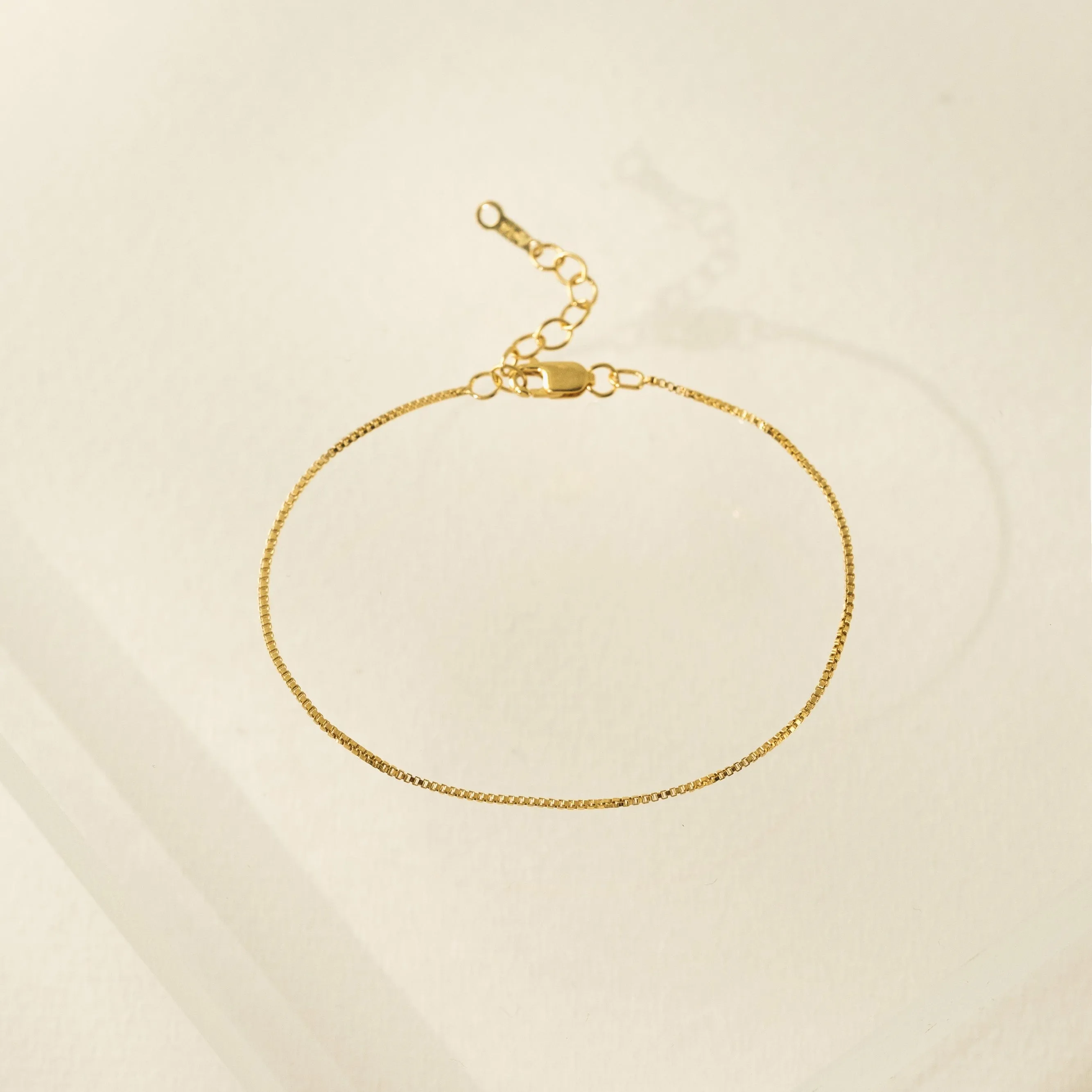 Box Chain Gold-Filled Anklet