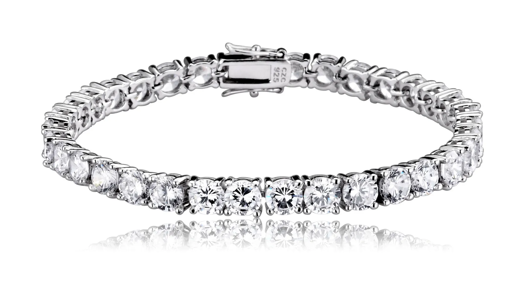 Clermont 5mm Round Prong Set Tennis Bracelet