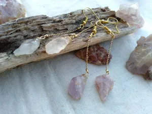 Darwin Amethyst / Crystal earrings