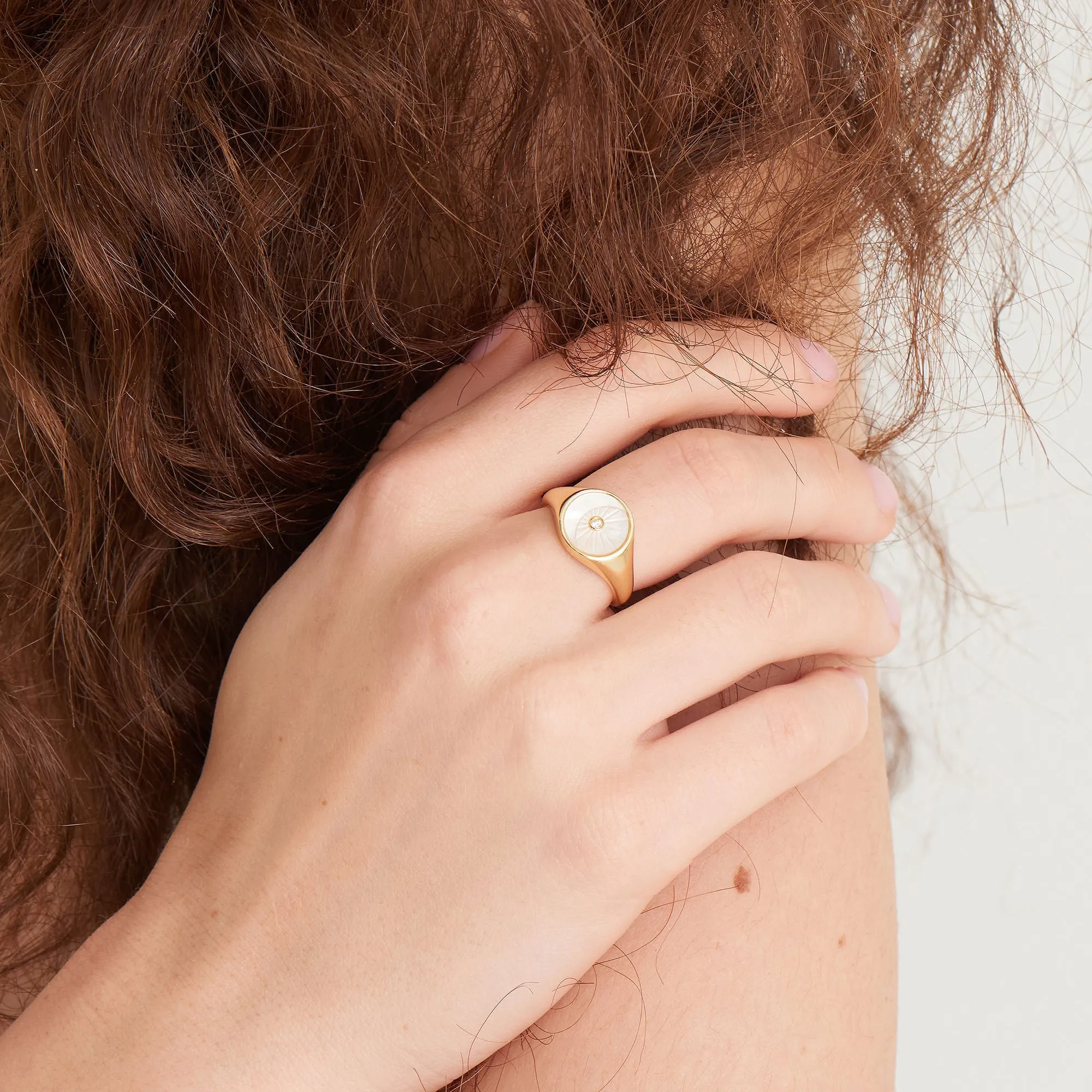 Eclipse Emblem Gold Adjustable Ring