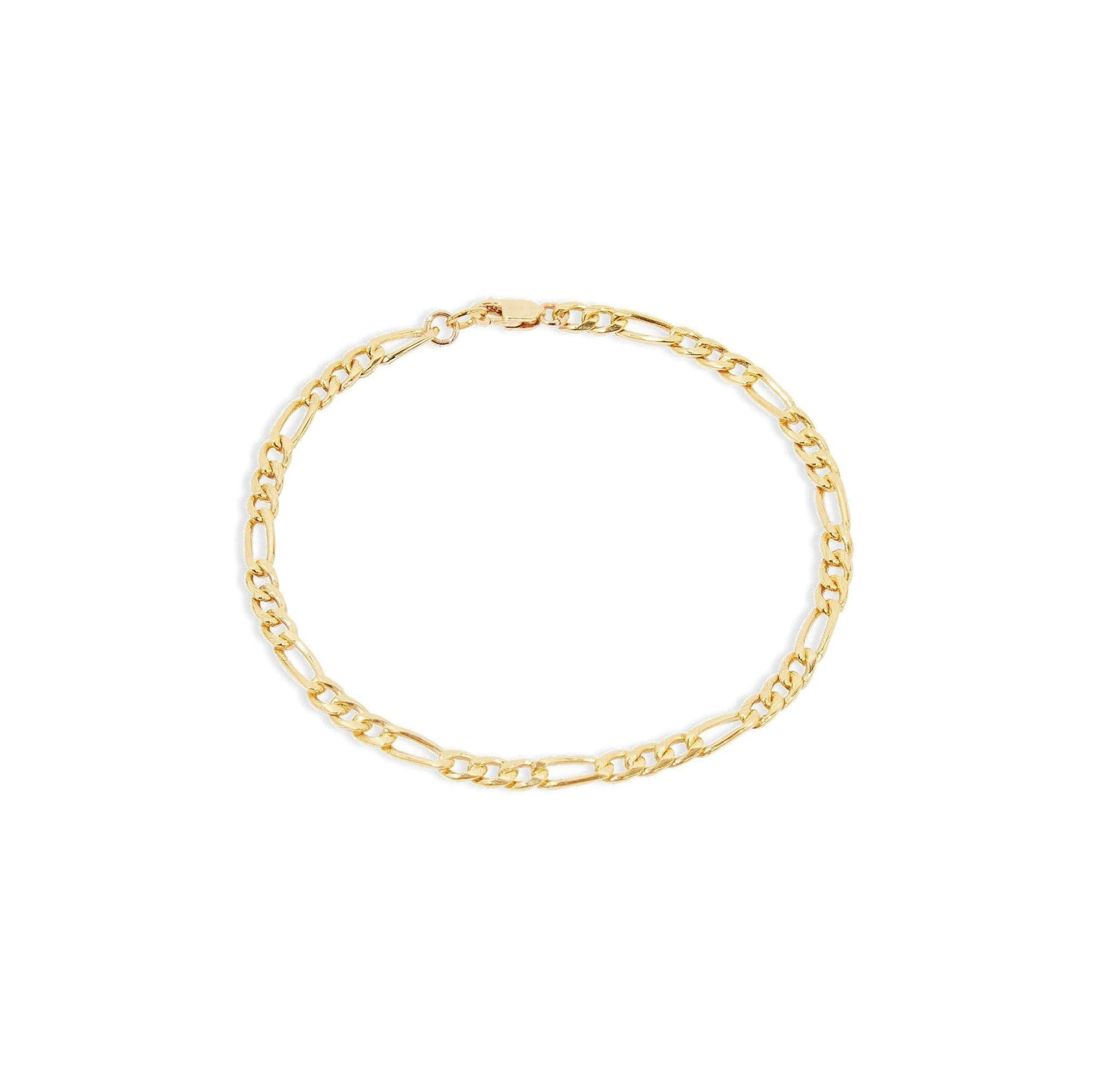 Figaro Bracelet - Gold