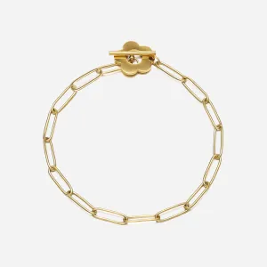 Flora Paperclip Chain Bracelet