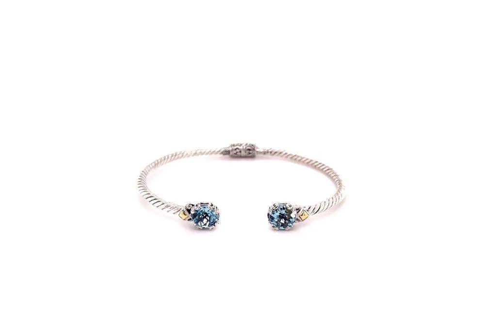 Glow Bangle- Blue Topaz