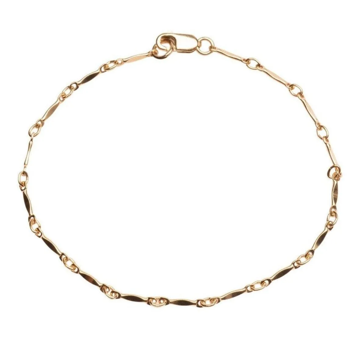 Gold Filled Dapped Bar Bracelet