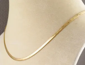 Gold Filled Herringbone Chain