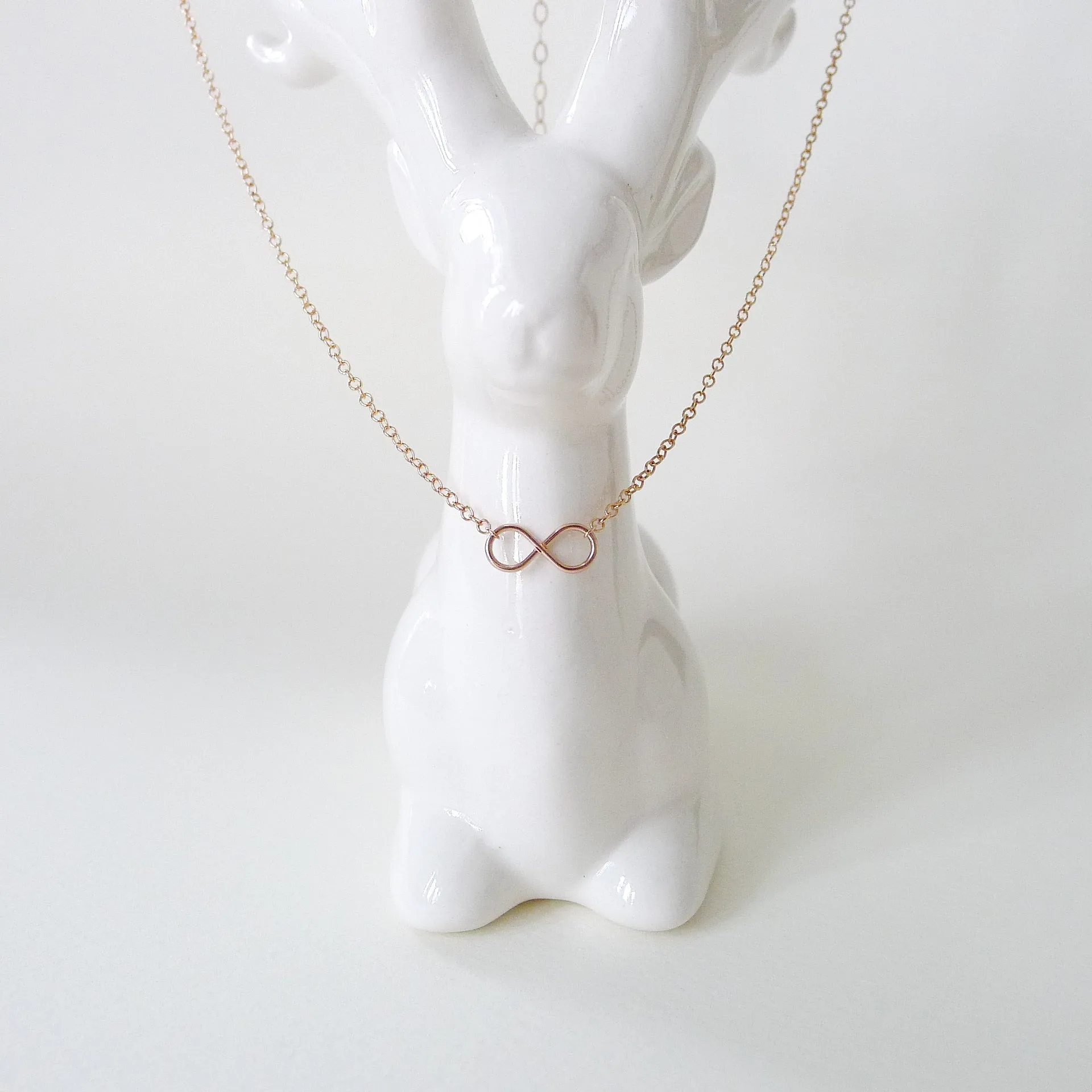 Infinity Necklace / 14k Gold-filled