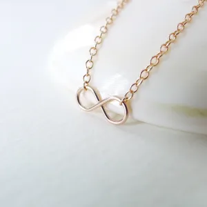 Infinity Necklace / 14k Gold-filled