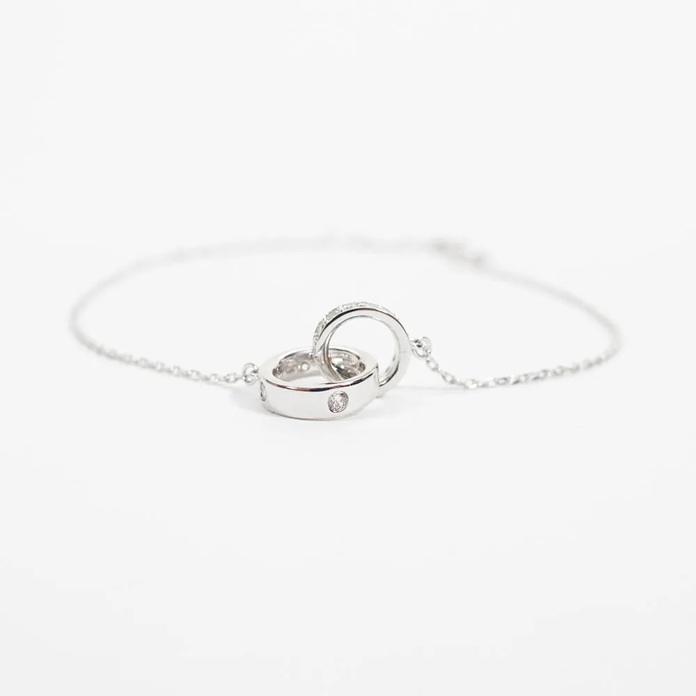 Interlocking CZ Circles Bracelet