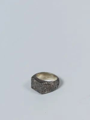 jr smith jewellery, Anti Flag Signet Ring, dark oxide