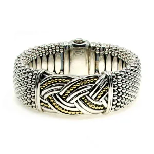 Lagos Caviar Torsade Knot Extra Wide Bracelet