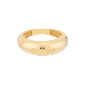 Large Gold Dome Ring