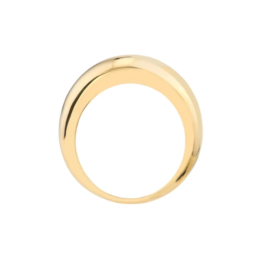 Large Gold Dome Ring