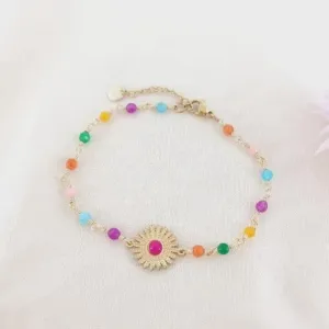 Lilas de Seine Daisy Bracelet Multi Stone