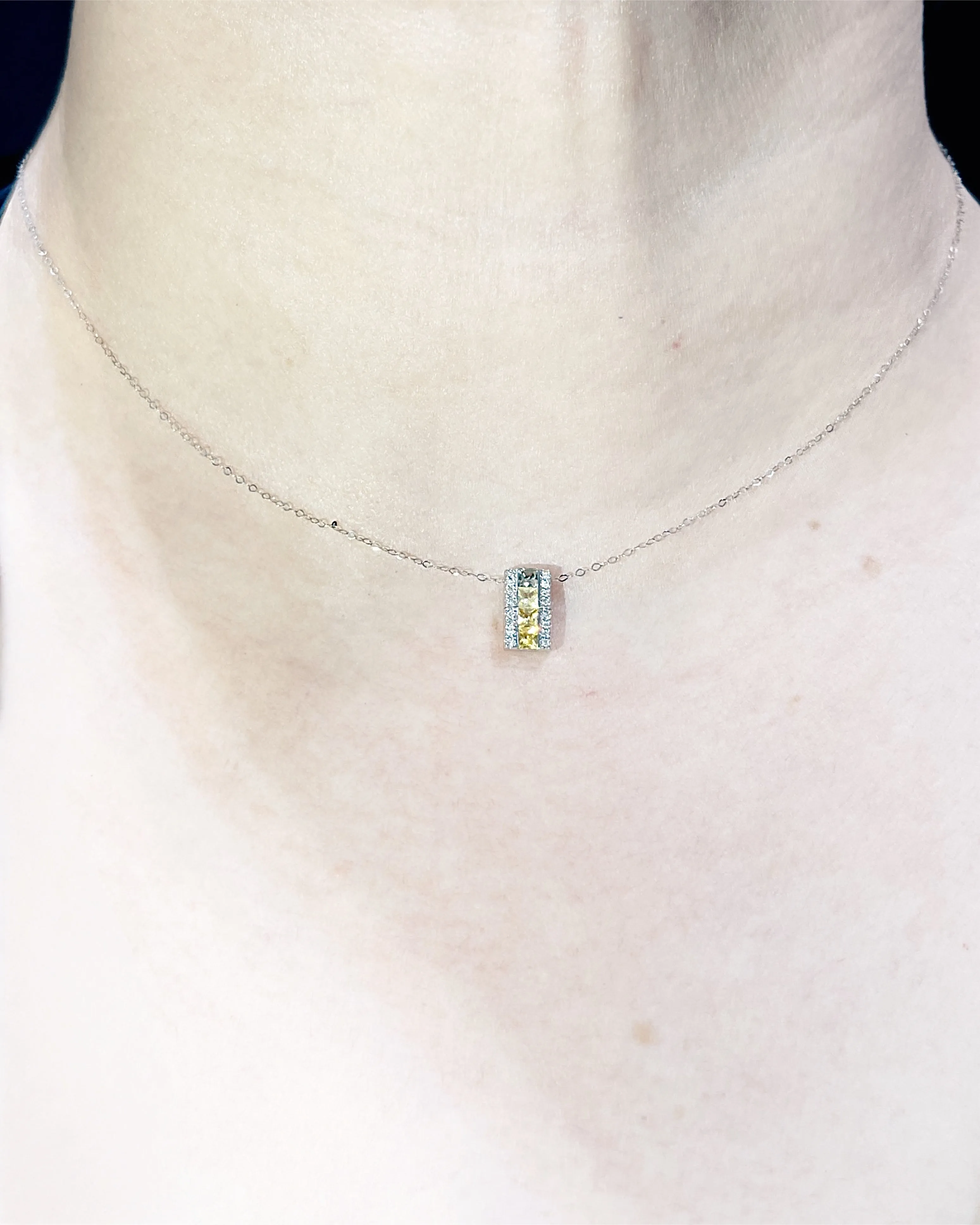 #LVNA2024 | Colored Sapphire Gemstones & Diamond Necklace 14kt