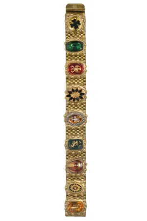 MINADEO GREEN RUBY TOPAZ ZODIAC BRACELET