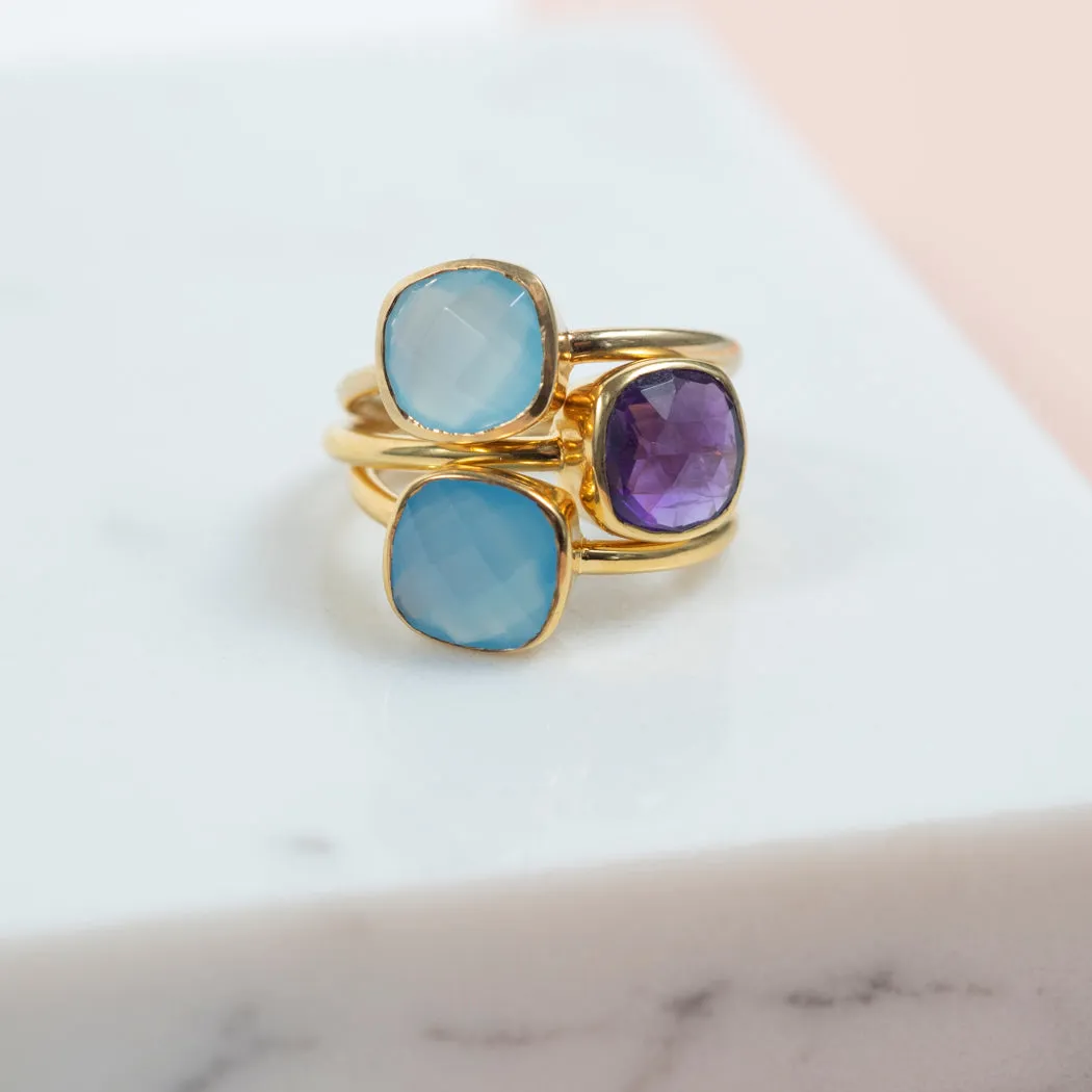 Mondello Amethyst Gold Vermeil Ring