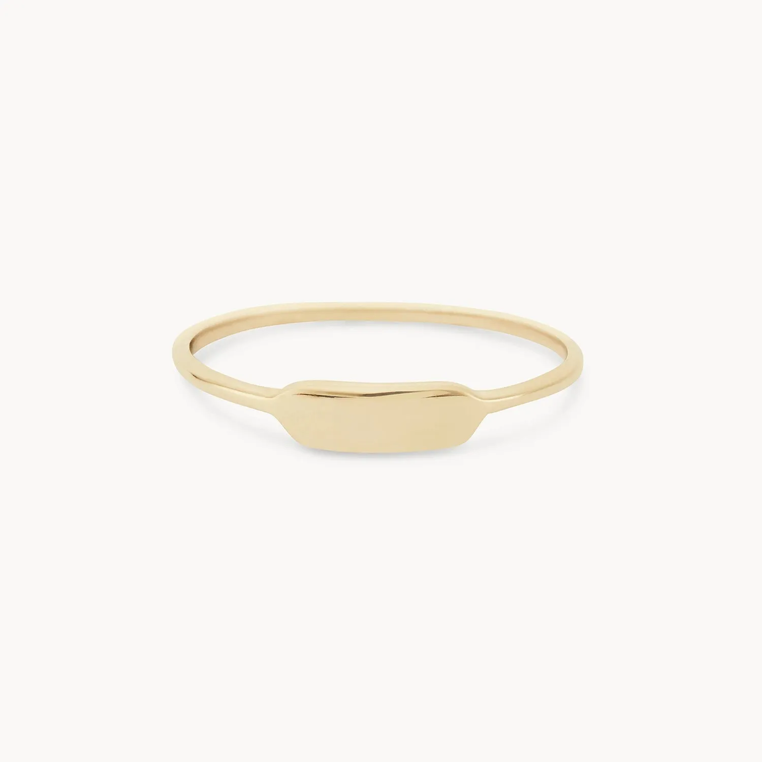 Namesake ring - 14k yellow gold, engravable