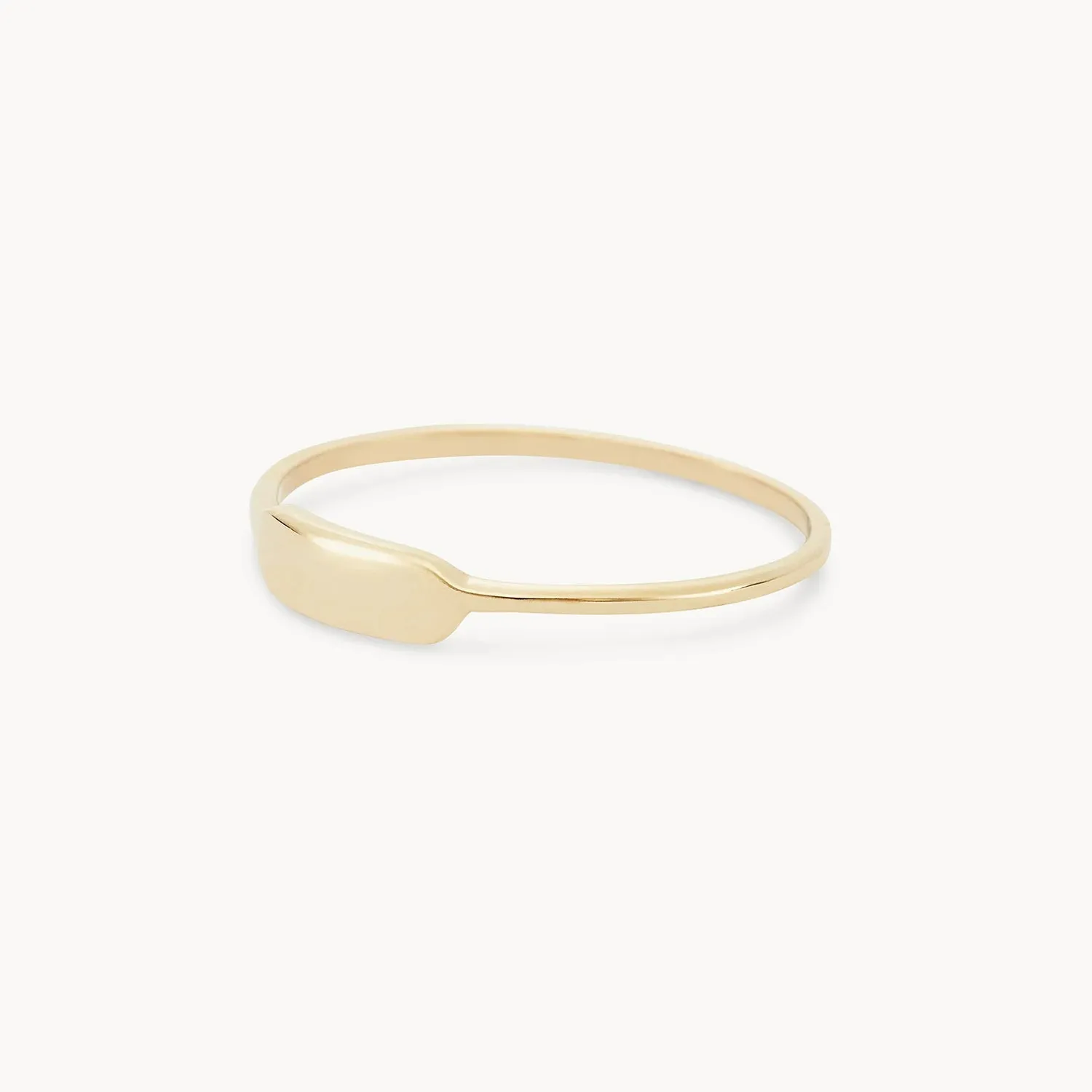 Namesake ring - 14k yellow gold, engravable