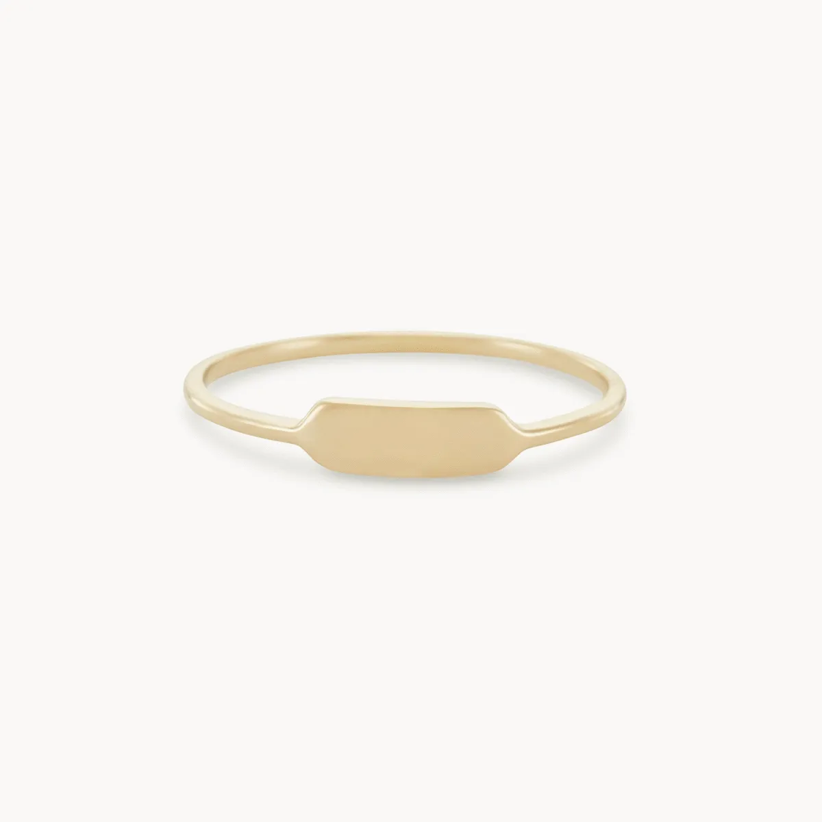 Namesake ring - 14k yellow gold, engravable