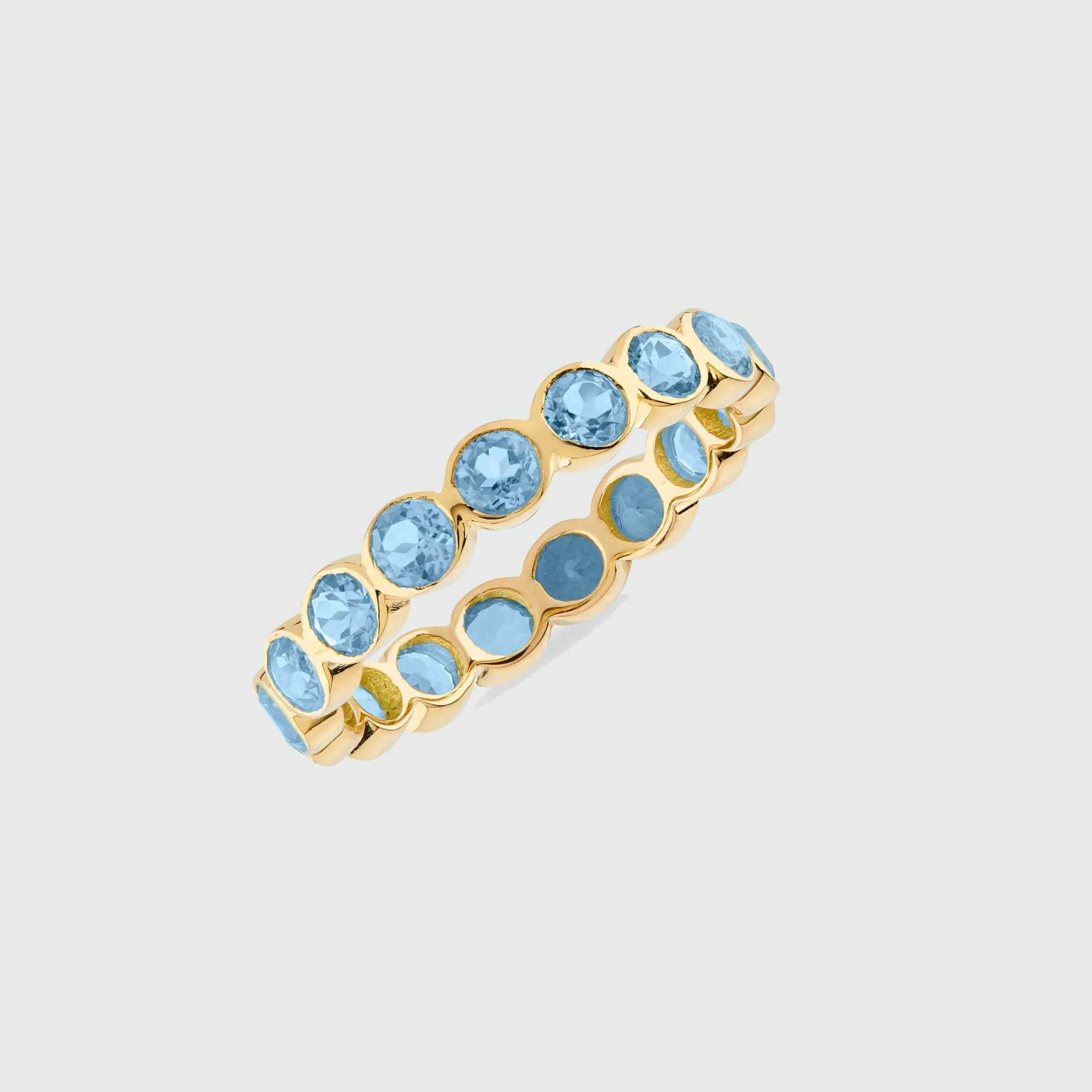 Ortigia Blue Topaz Gold Vermeil Ring