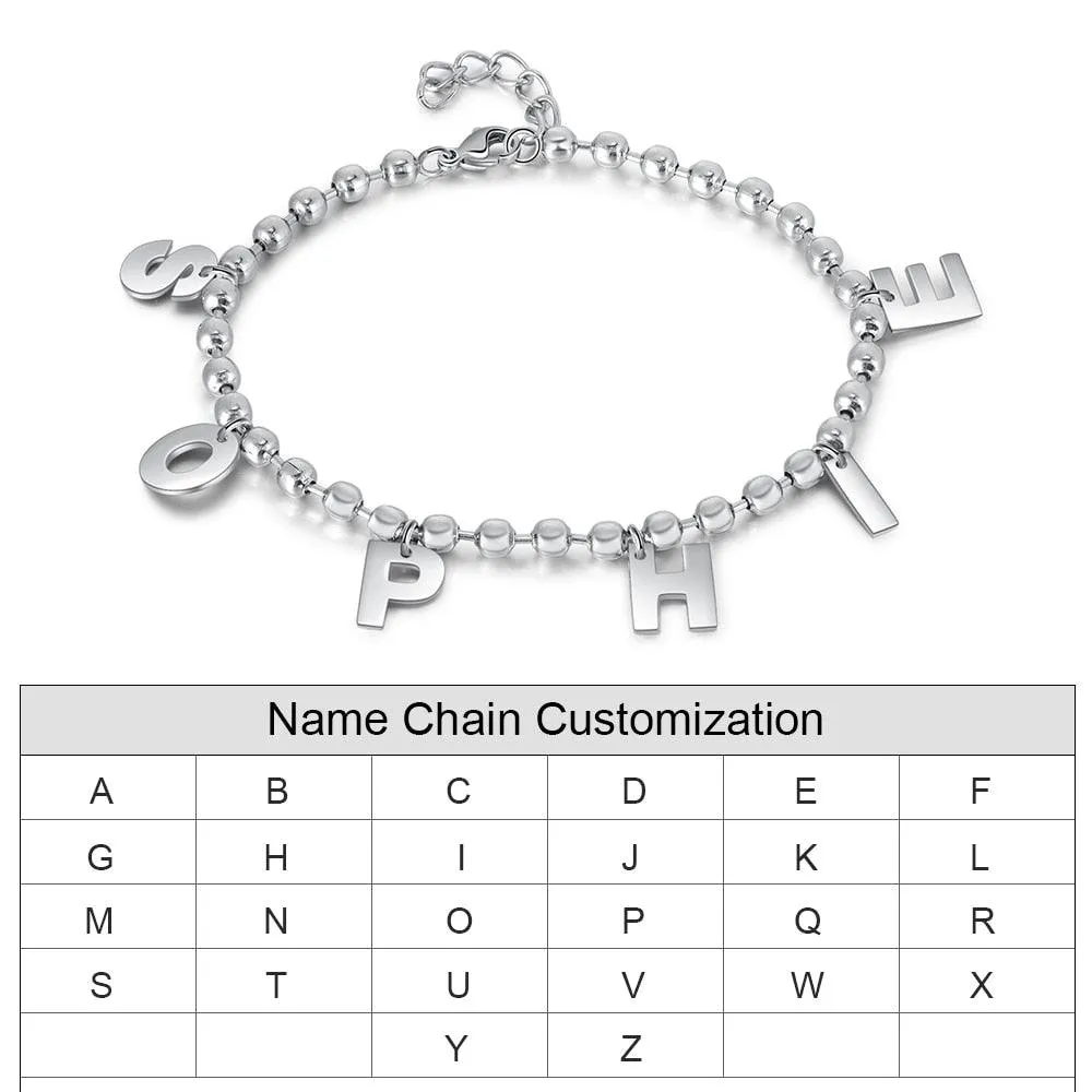 Personalized Name Chain Bracelet