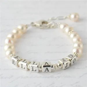 Precious Pearls Name Bracelet