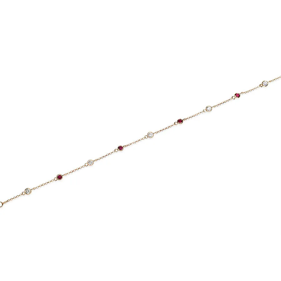 Ruby and Diamond Bracelet