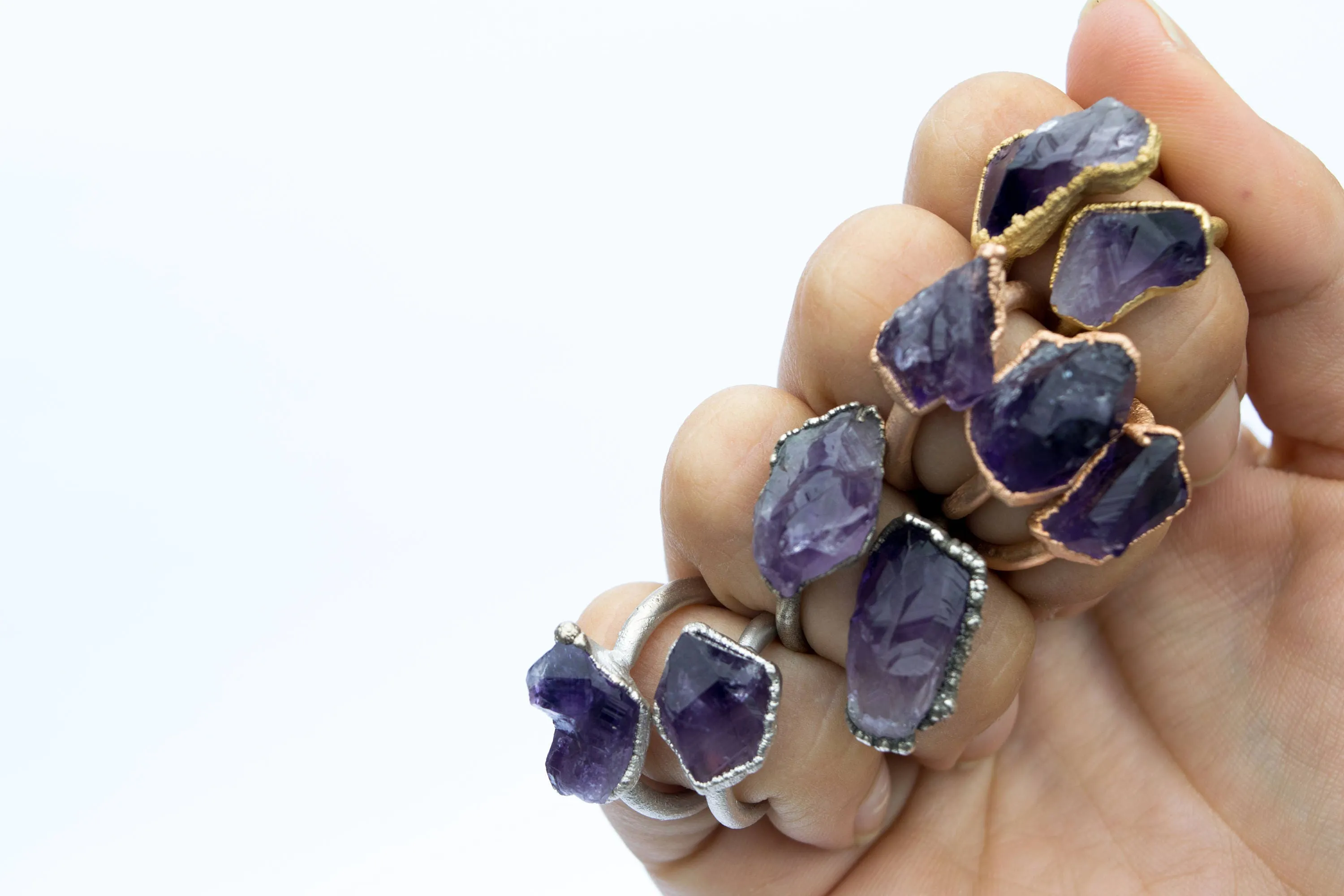 SALE Amethyst statement ring | Amethyst birthstone