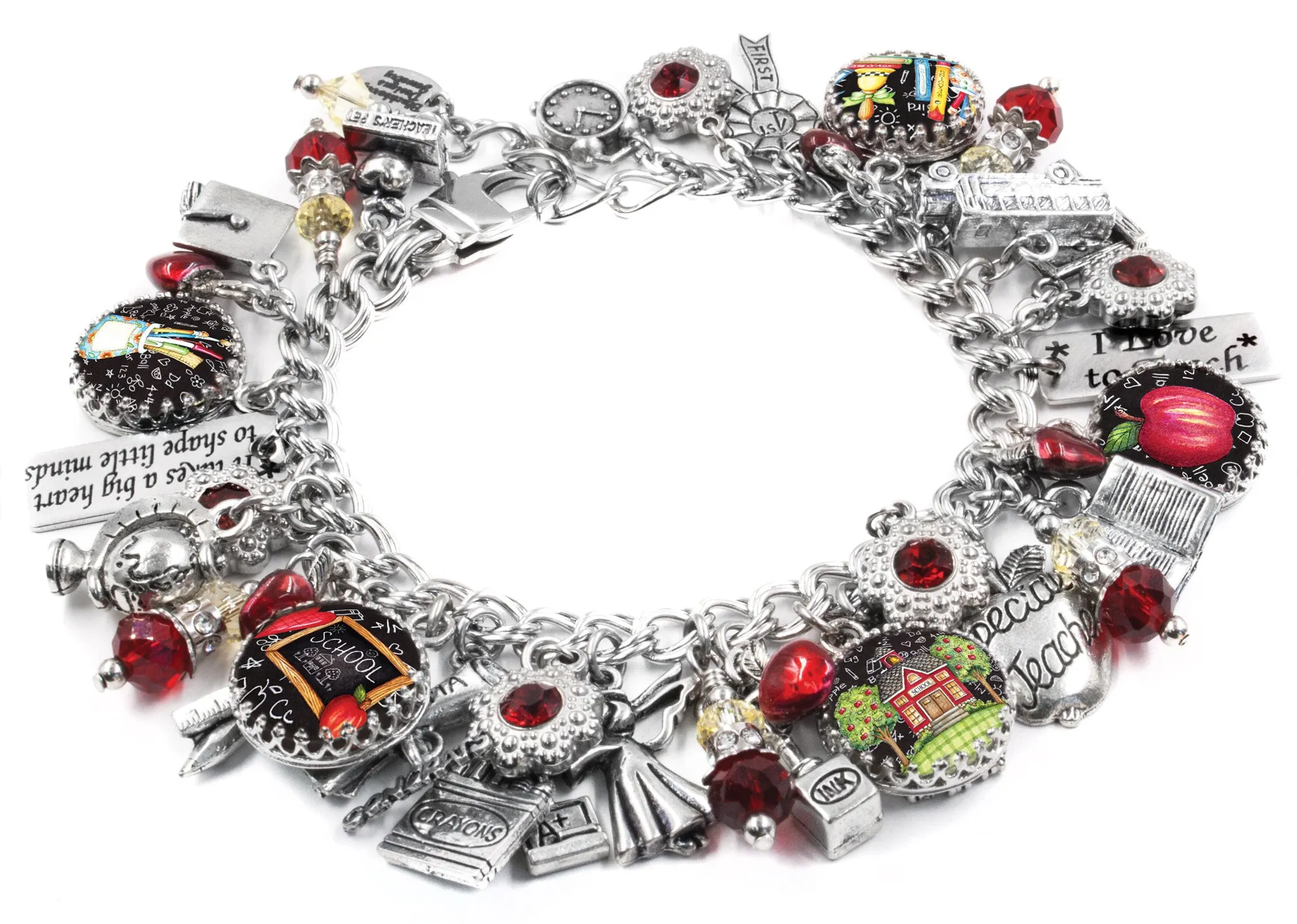 School Teacher Charm Bracelet