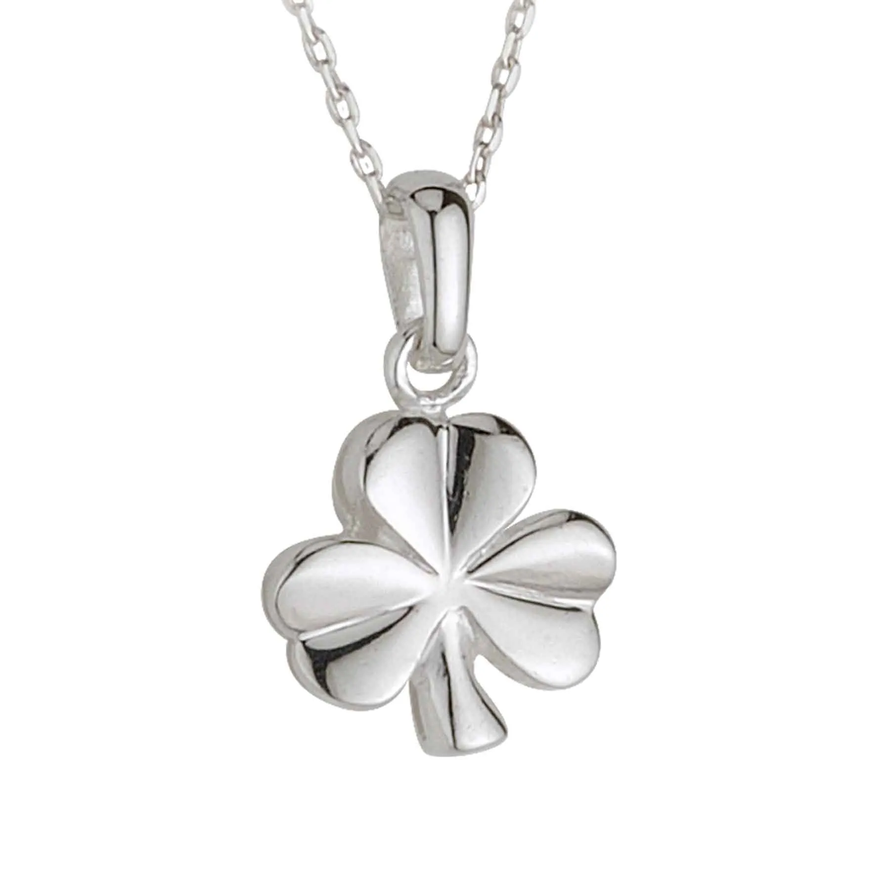 Silver Shamrock Necklace