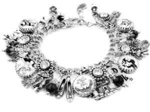 Silver Wizard of OZ Charm Bracelet