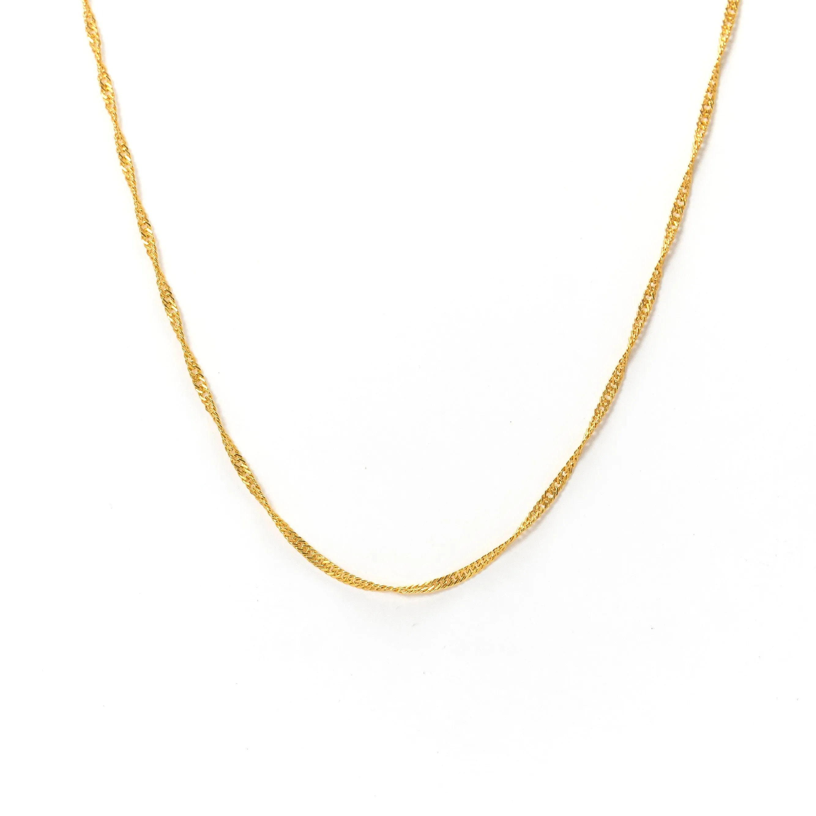 Singapore Chain Gold-Filled Necklace