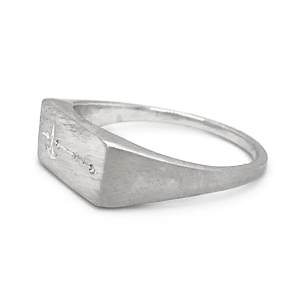 Sterling Silver Choose Your Weapon Signet Ring - "Axe"