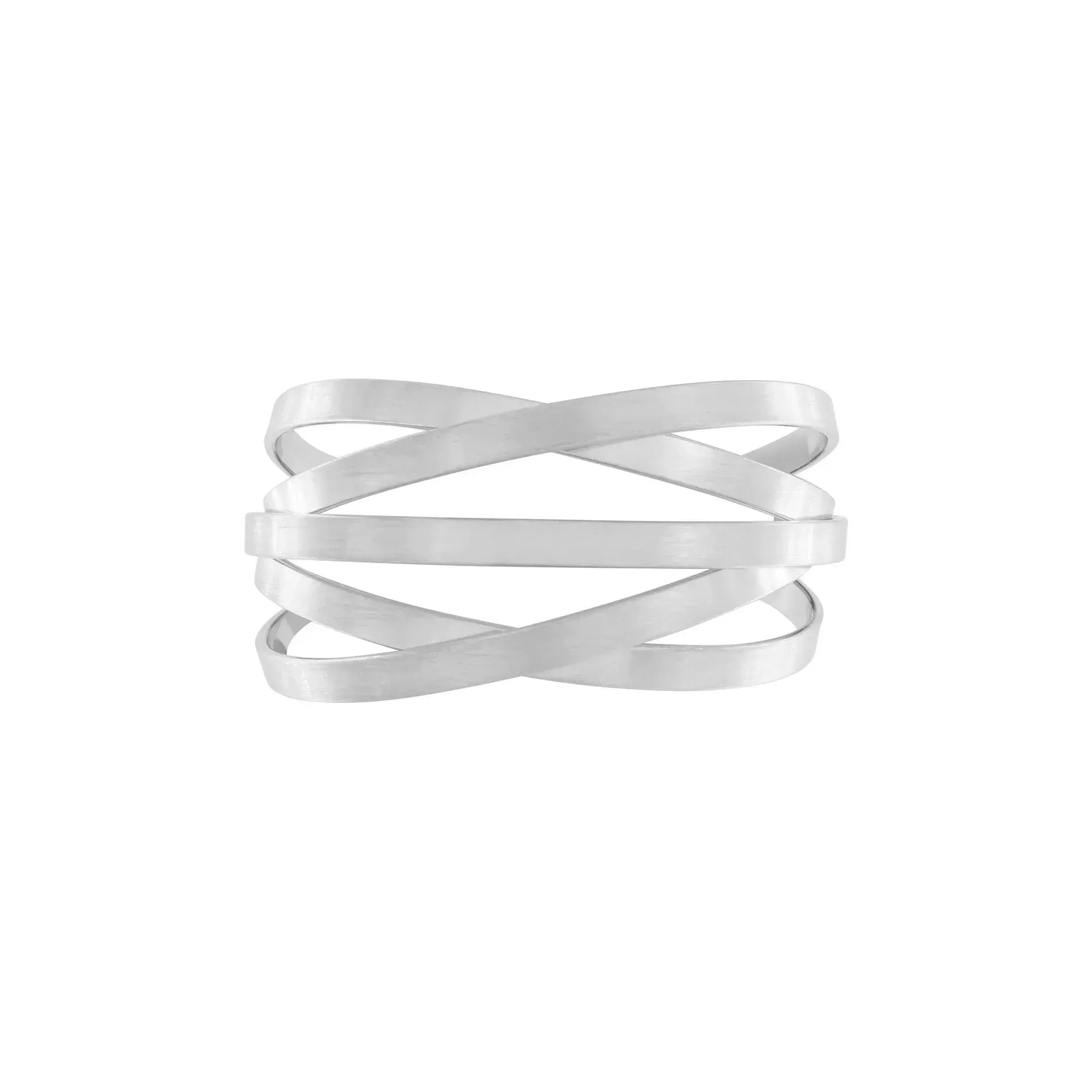 Tara Multi Strand Cuff Bracelet Silver Plating